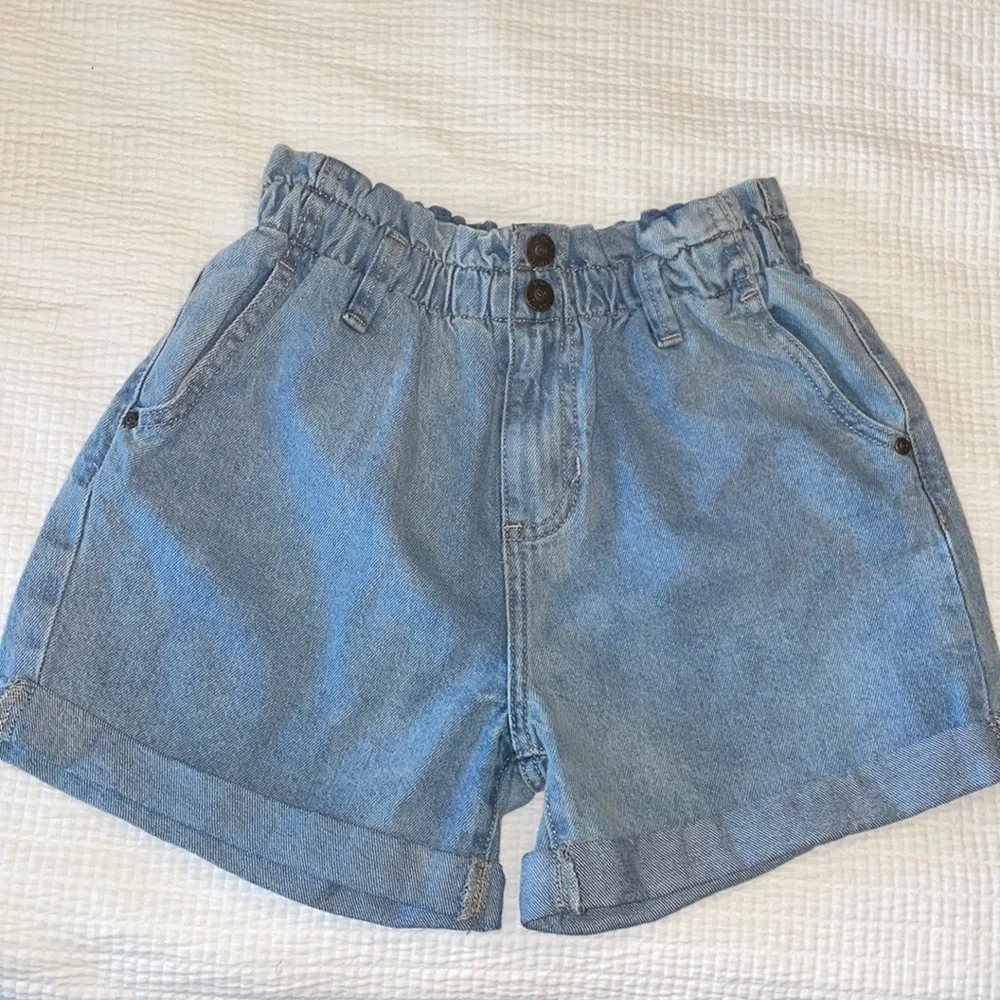 Jessica Simpson girls denim paperbag shorts 🤩
